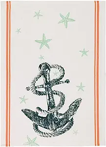 Anchor & Sea Stars Linen Kitchen Towel - 18" x 25"