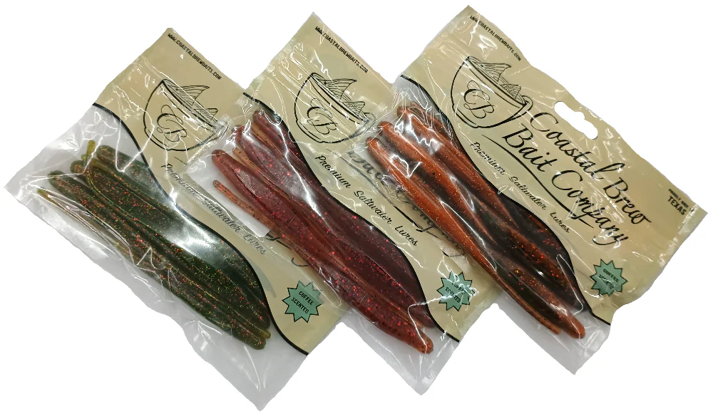 Coastal Brew "Dart" Soft Lures - 5" & 6"