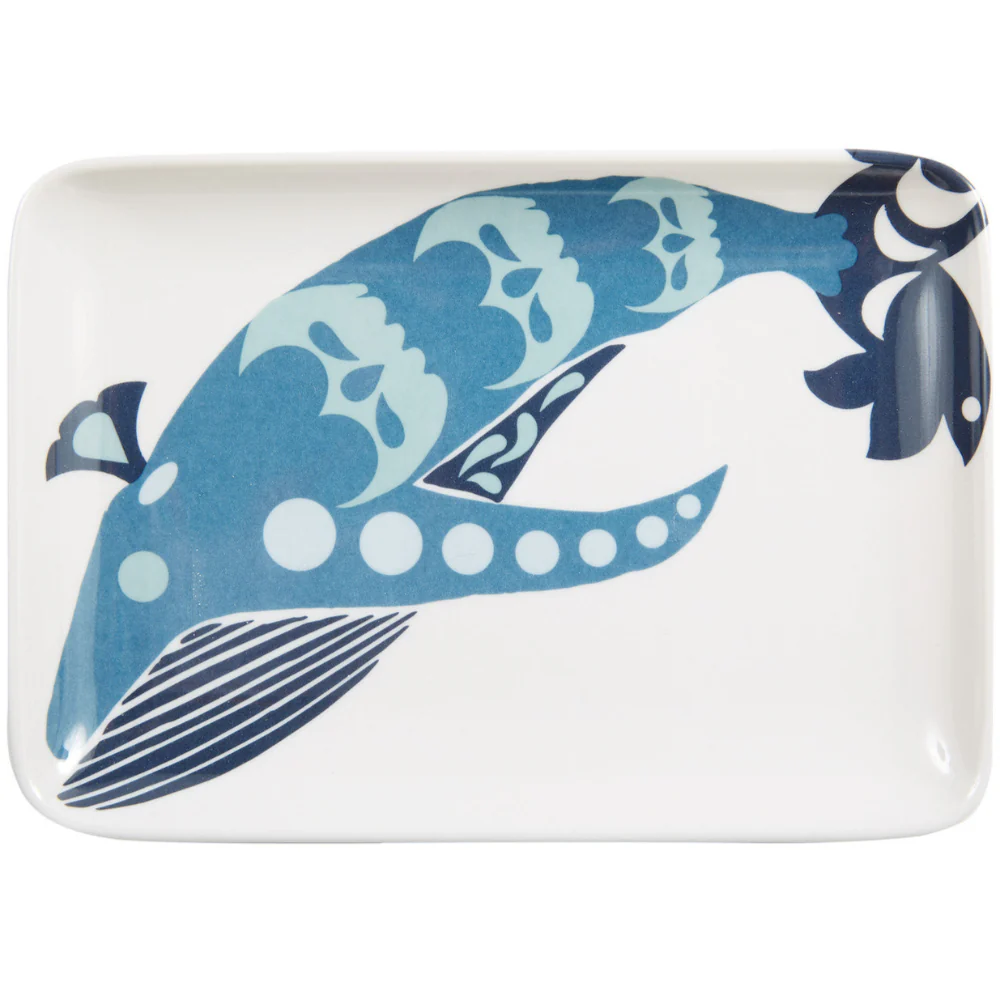 Thomas Paul Melamine Capri Whale Valet Tray - 4.5" x 6.5"
