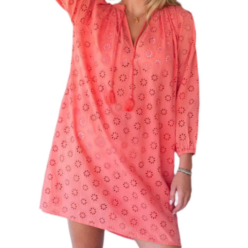 Mersea Daisy Eyelet Cotton Coverup - Image 2