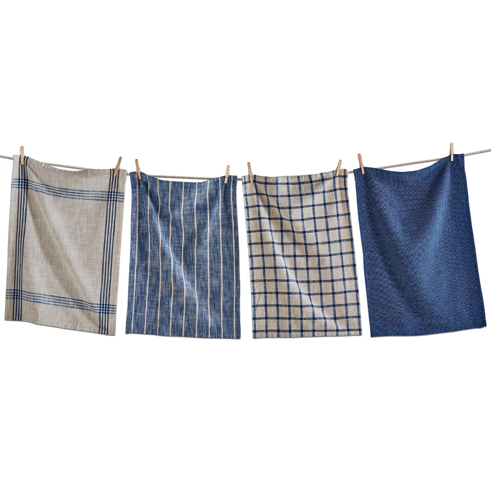 Blue Canyon Woven Cotton Dishtowels - 4 pc.
