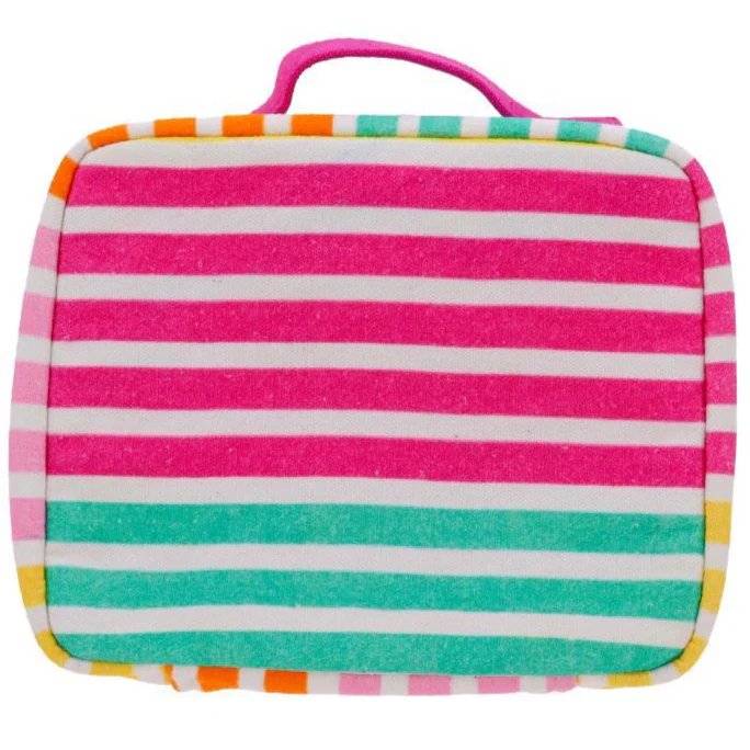 Jane Marie Downtown Stripes Zipper Bag - 6.75" x 8"