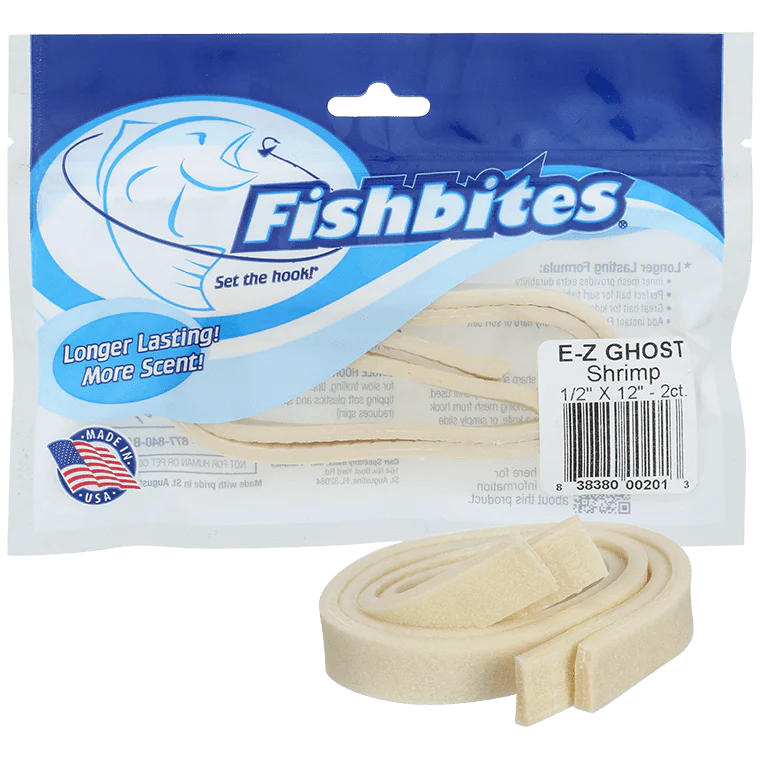 Fishbites E-Z Footlong Bait Strips (Ghost Shrimp) - 2 pc.