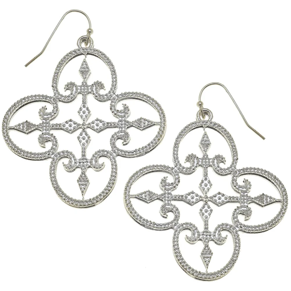 Susan Shaw Silver Filigree Earrings