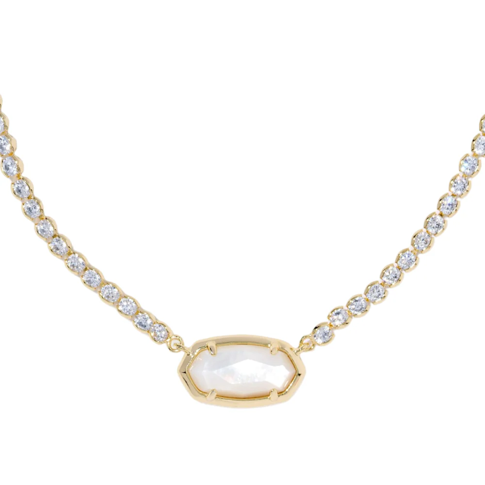 Kendra Scott Elisa Gold Tennis Necklace