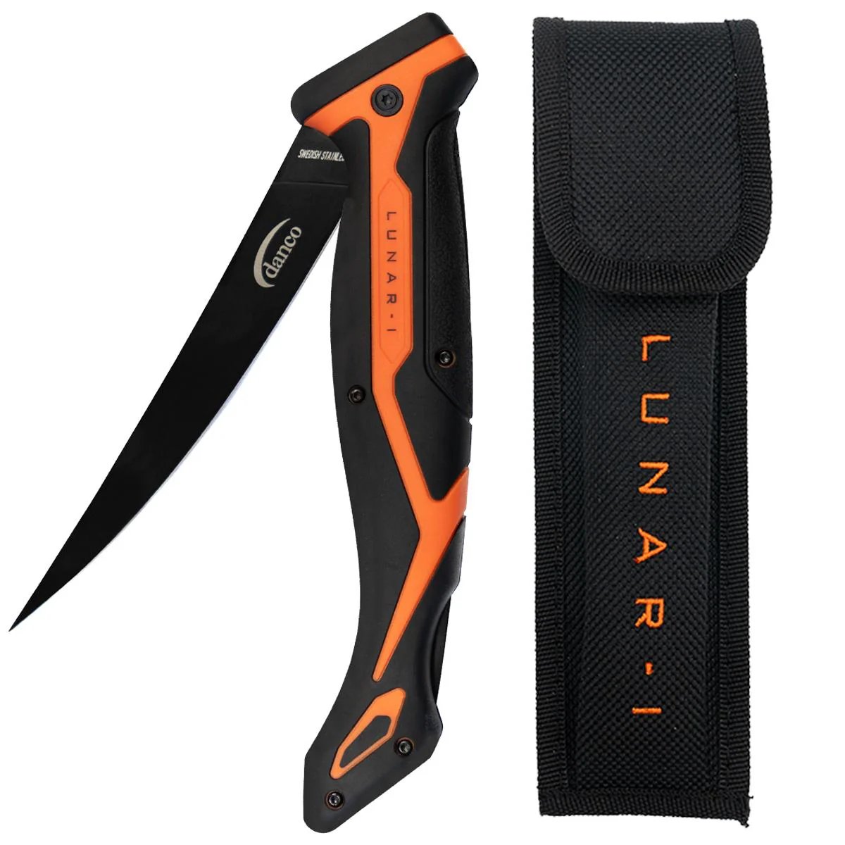 Danco Lunar-I Folding Fillet Knife w/ Sheath - 6"