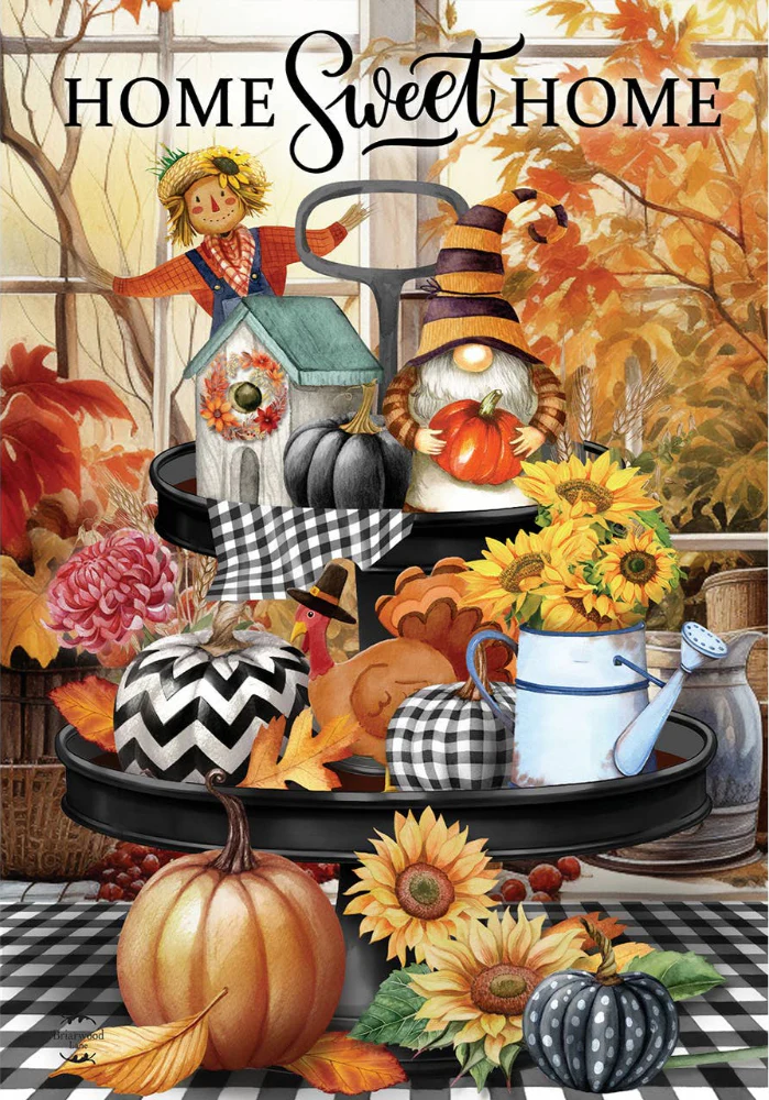 Briarwood "Home Sweet Home" Autumn Garden Flag - 12.5" x 18"