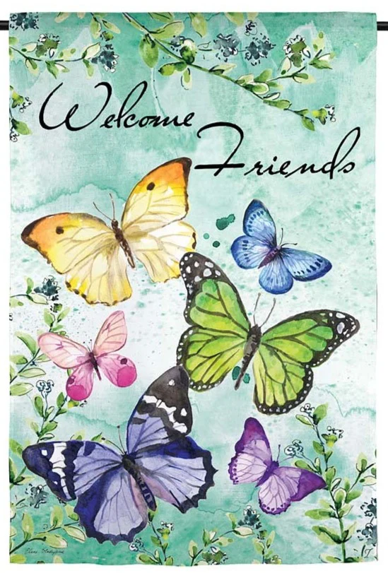 Evergreen Nature & Bird Themed Garden Flags - 12.5" x 18" - Image 2