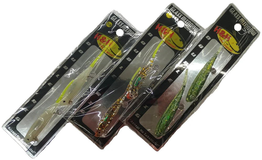 H&H Glass Minnow 1/8 oz. Double Rig Lures