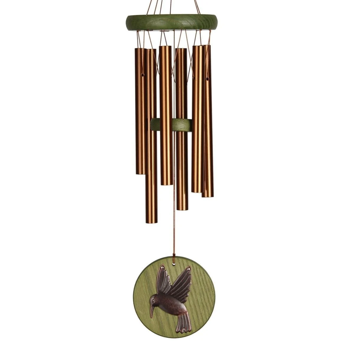 Woodstock Habitats Windchime (Green Hummingbird) - 17"