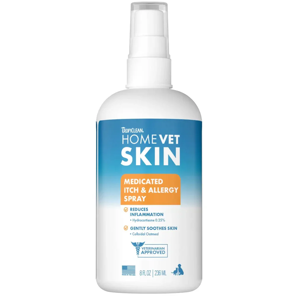 TropiClean HomeVet Itch & Allergy Spray - 8 oz.