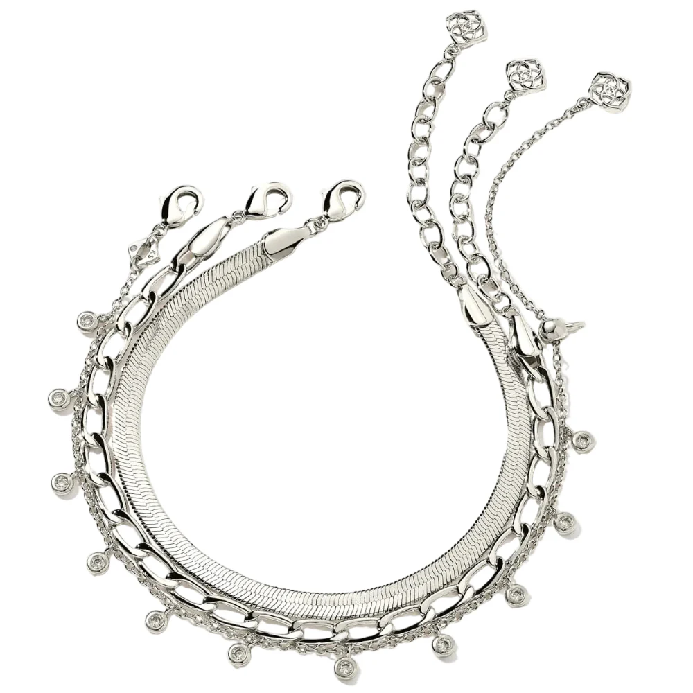 Kendra Scott Kassie Silver Bracelet Set - 3 pc.