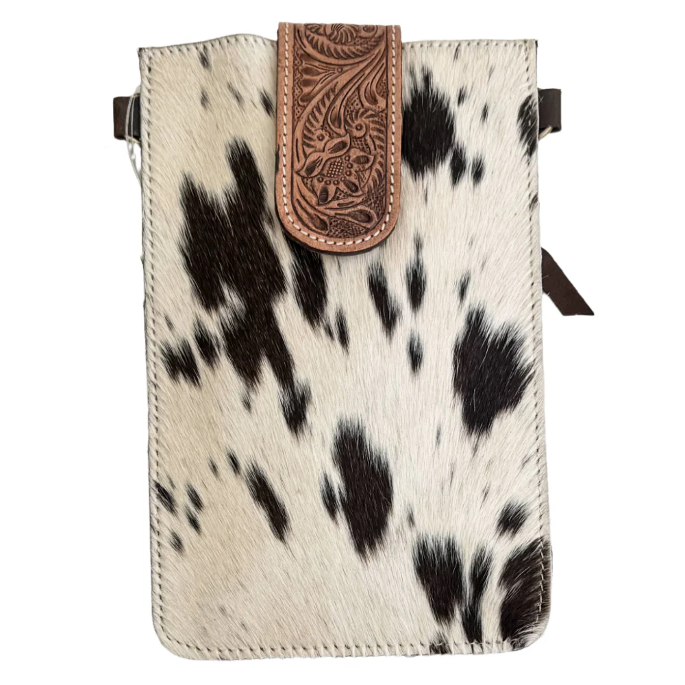 Boho Ranch Haydee Crossbody Cowhide Phone Bag