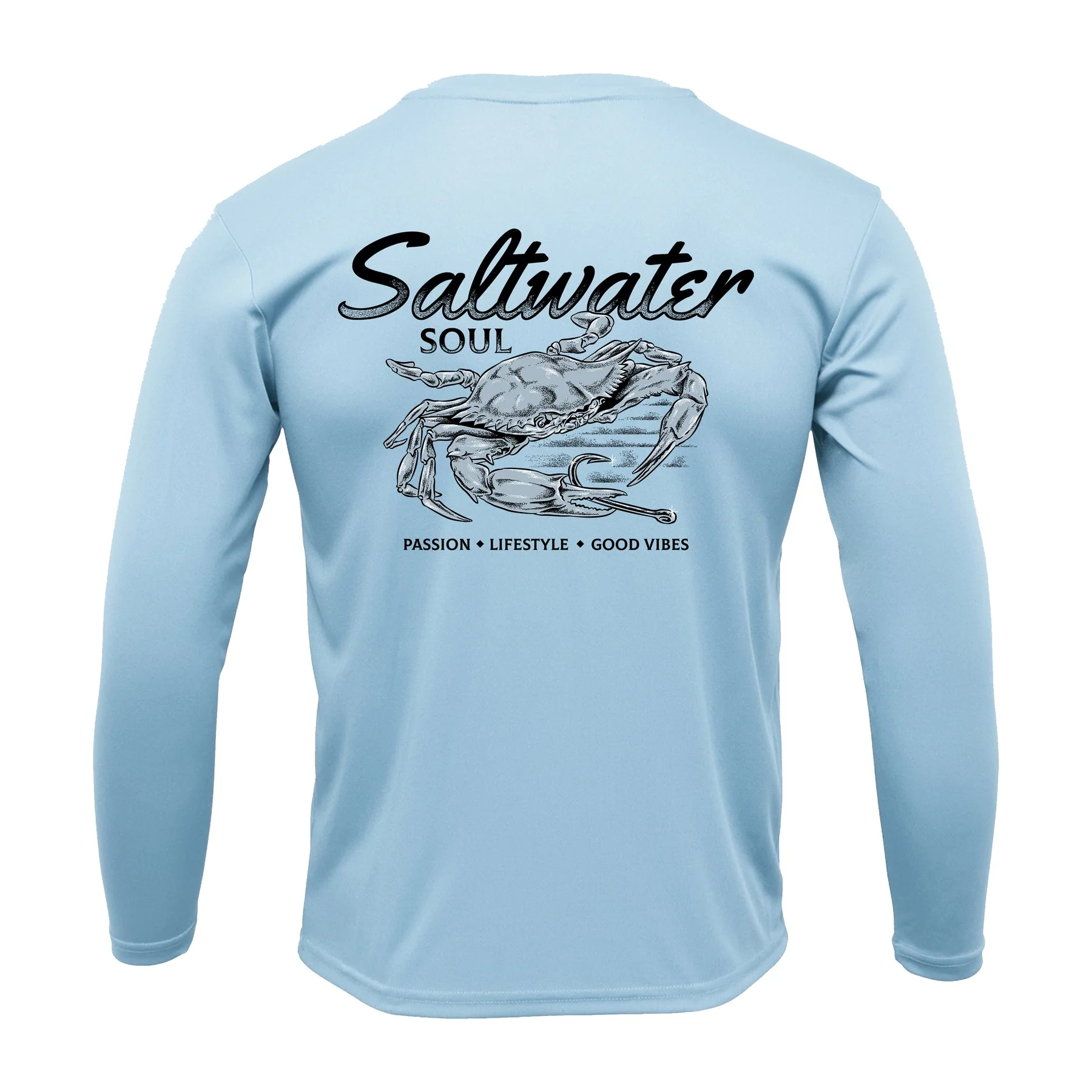 Salt Water Soul Performance Shirt - Blue Crab