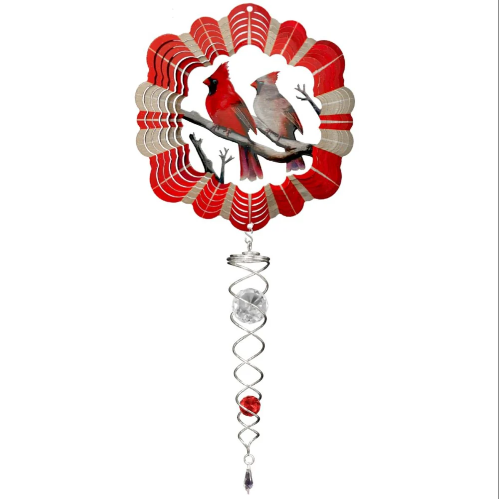 Spinfinity Stainless Steel Mini Wind Spinners w/ Twister Tail - 14" - Image 2